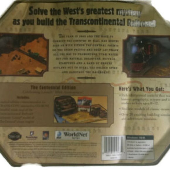 Lionel Trains Trans Con Centennial Edition Tin PC CD-ROM Game Steam Engine - Picture 4 of 9